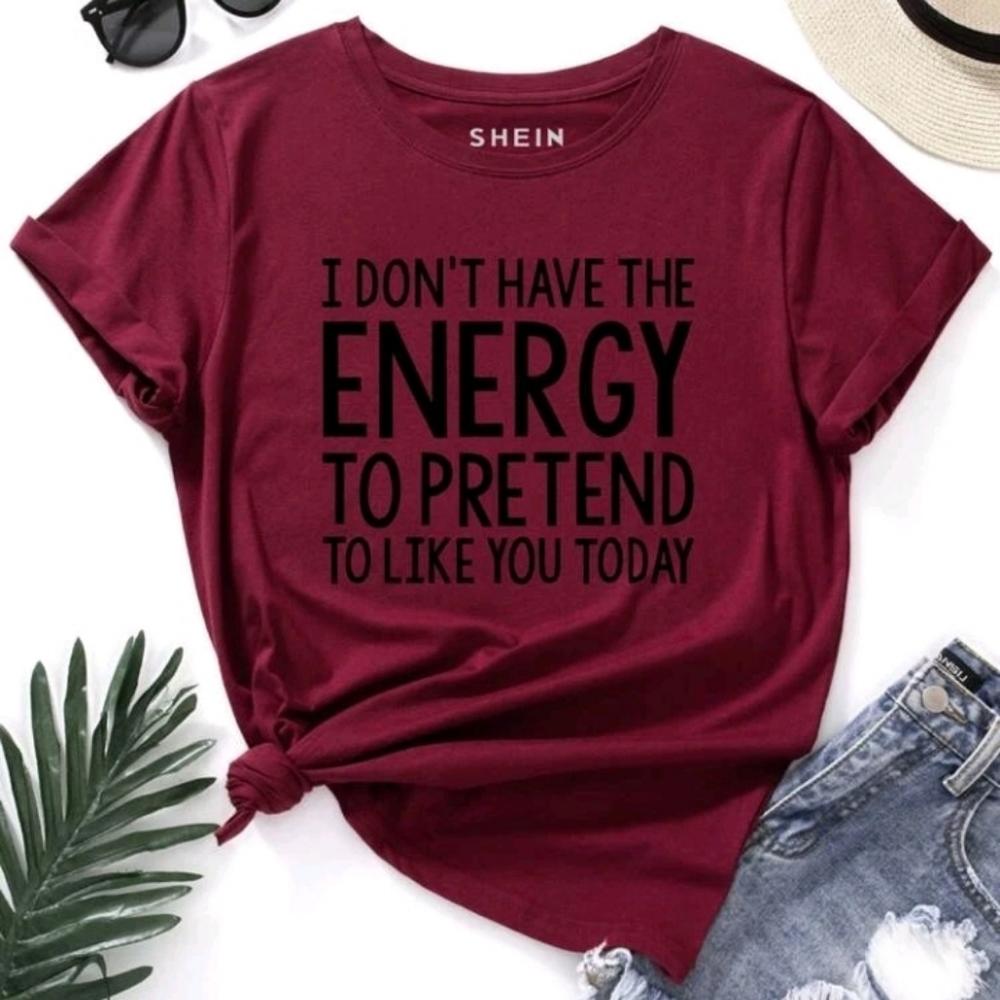 Slogan graphic tee